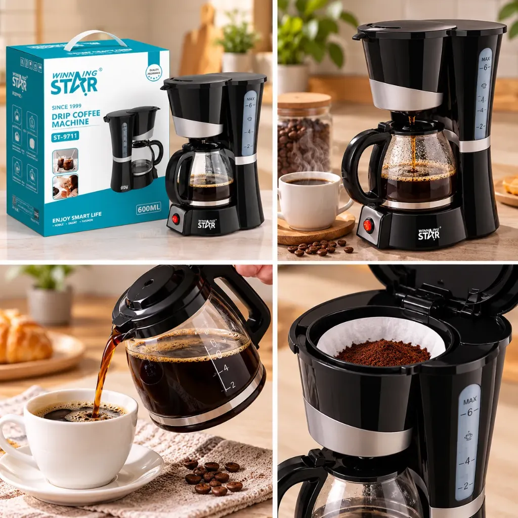 CAFETERA ELÉCTRICA 600 ML