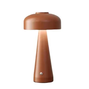 LAMPARA ALTA CAFE HONGO TOUCH RECARGABLE