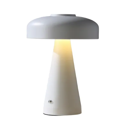 LAMPARA ALTA BLANCA HONGO TOUCH RECARGABLE