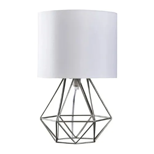 LAMPARA PLATEADA DE HIERRO FUNDIDO MODERNA