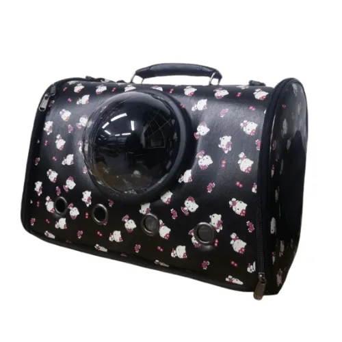 TRANSPORTADOR DE MASCOTAS NEGRO KITTY