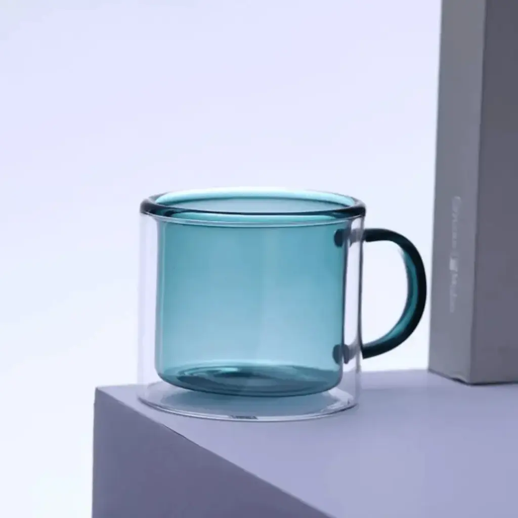 TAZA VERDE DOBLE FONDO