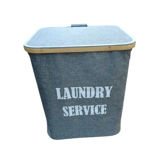 CESTA PLEGABLE CON BAMBU PLOMA