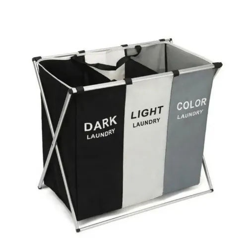 CESTA PLEGABLES 3 ESPACIOS 65.5*39.5*60