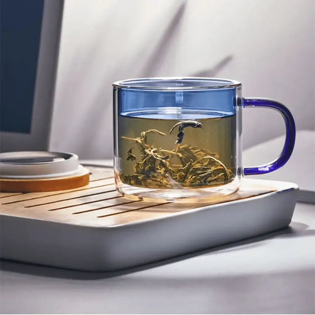 TAZA AZUL DOBLE FONDO