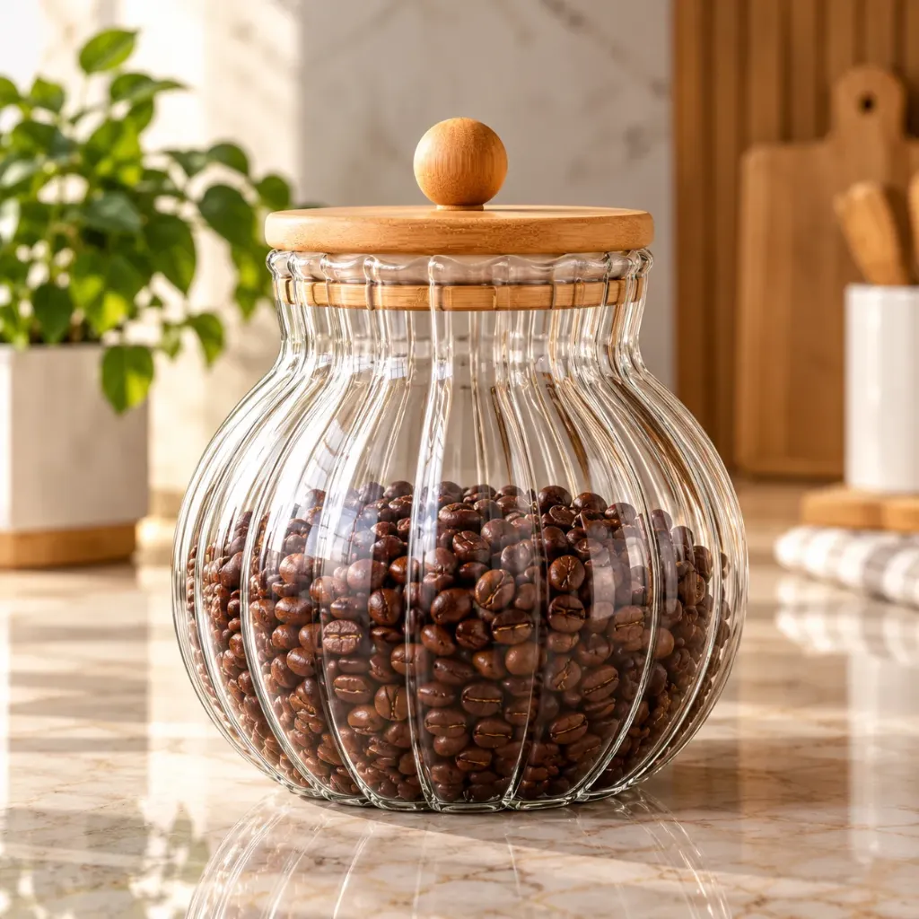 FRASCO ORGANIZADOR CON TAPA 550 ML