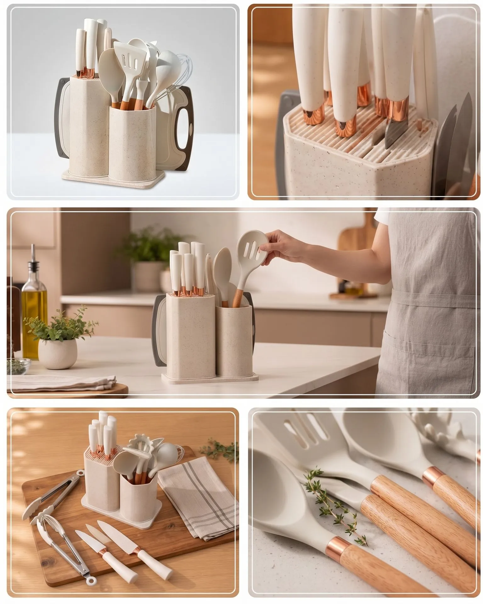 SET UTENSILIOS DE COCINA 19 PCS