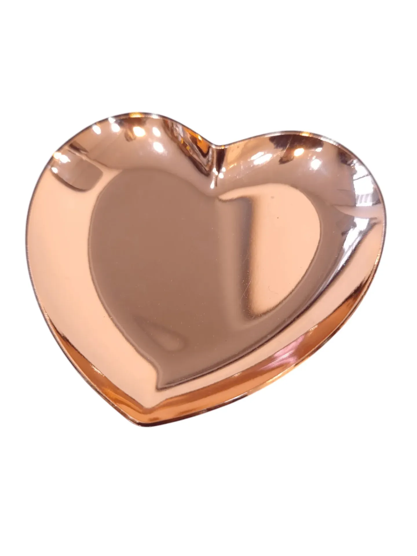 BANDEJA CORAZON ROSEGOLD DE ACERO