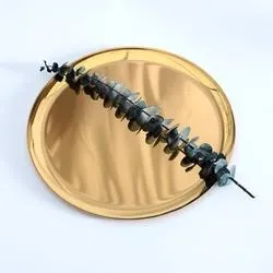 BANDEJA DORADA DE ACERO DORADA