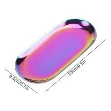 BANDEJA OVALADA TORNASOL ACERO