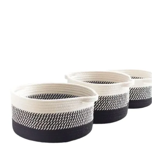 CESTA DE ALGODON MULTI USO SET 3 PIEZAS