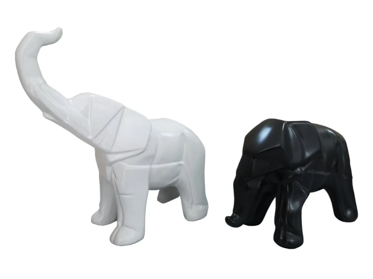 ELEFANTES MINIMALISTAS SET 2 PIEZAS CERAMICA