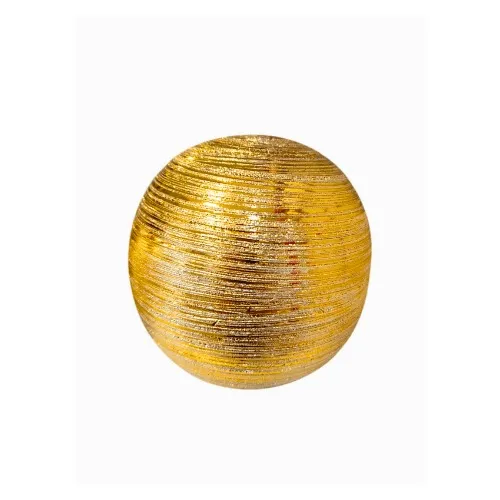 ESFERA DORADA JASPEADA GRANDE DE CERAMICA