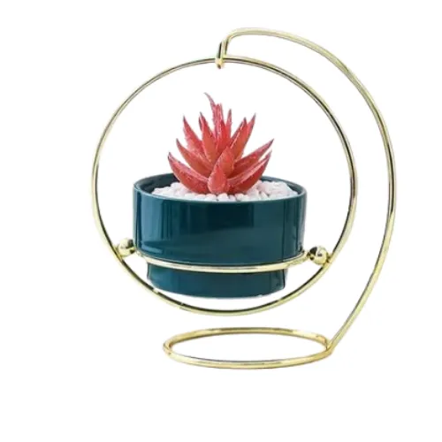 MACETA VERDE SUCULENTA COLUMPIO VERDE