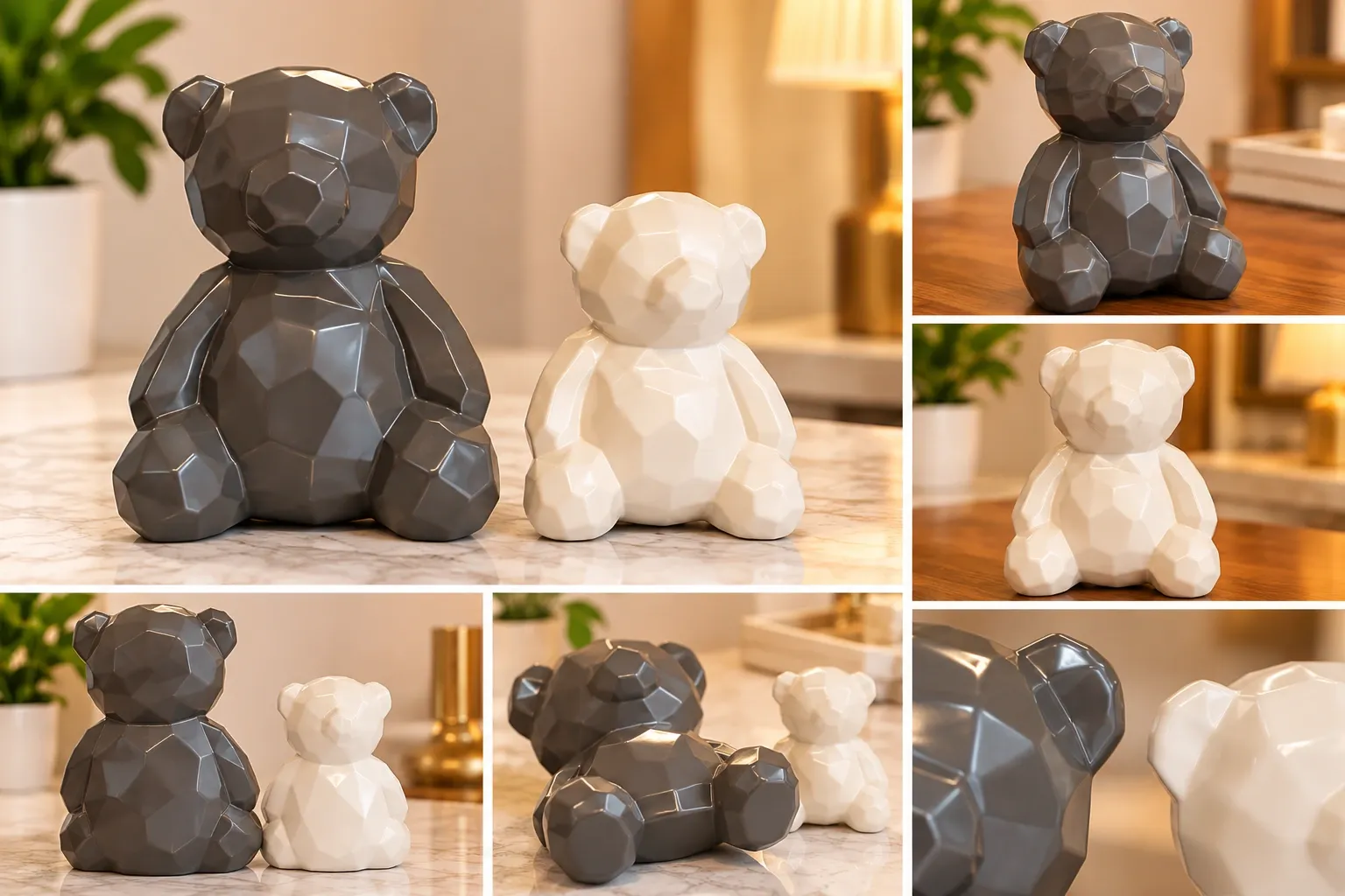 OSOS DE CERAMICA SET 2 PIEZAS